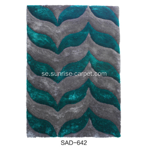 Elastic &amp; Silk Shaggy 3D Design Rug